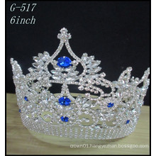 Wholesale Wedding Silver jewellery Tiara kids princess colored pageant crowns